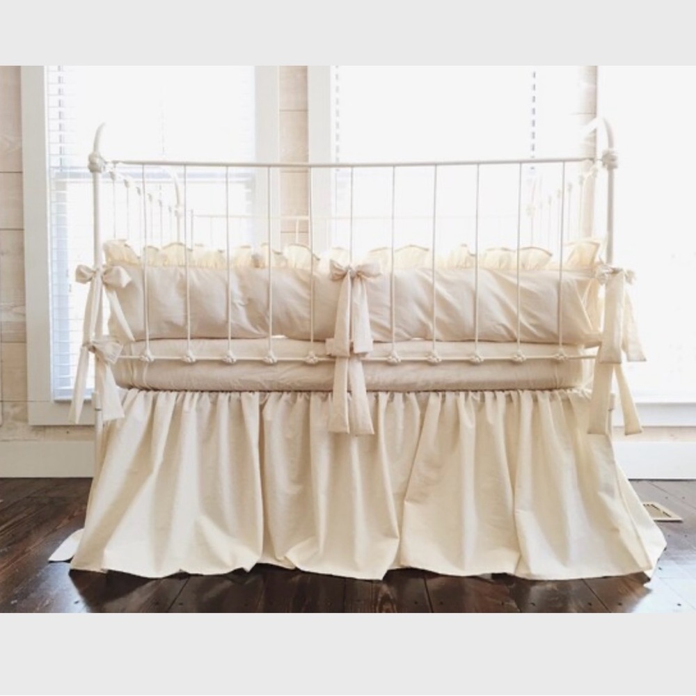 Farmhouse Cream Crib Bedding Set
